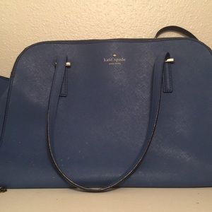 Kate spade blue tote purse